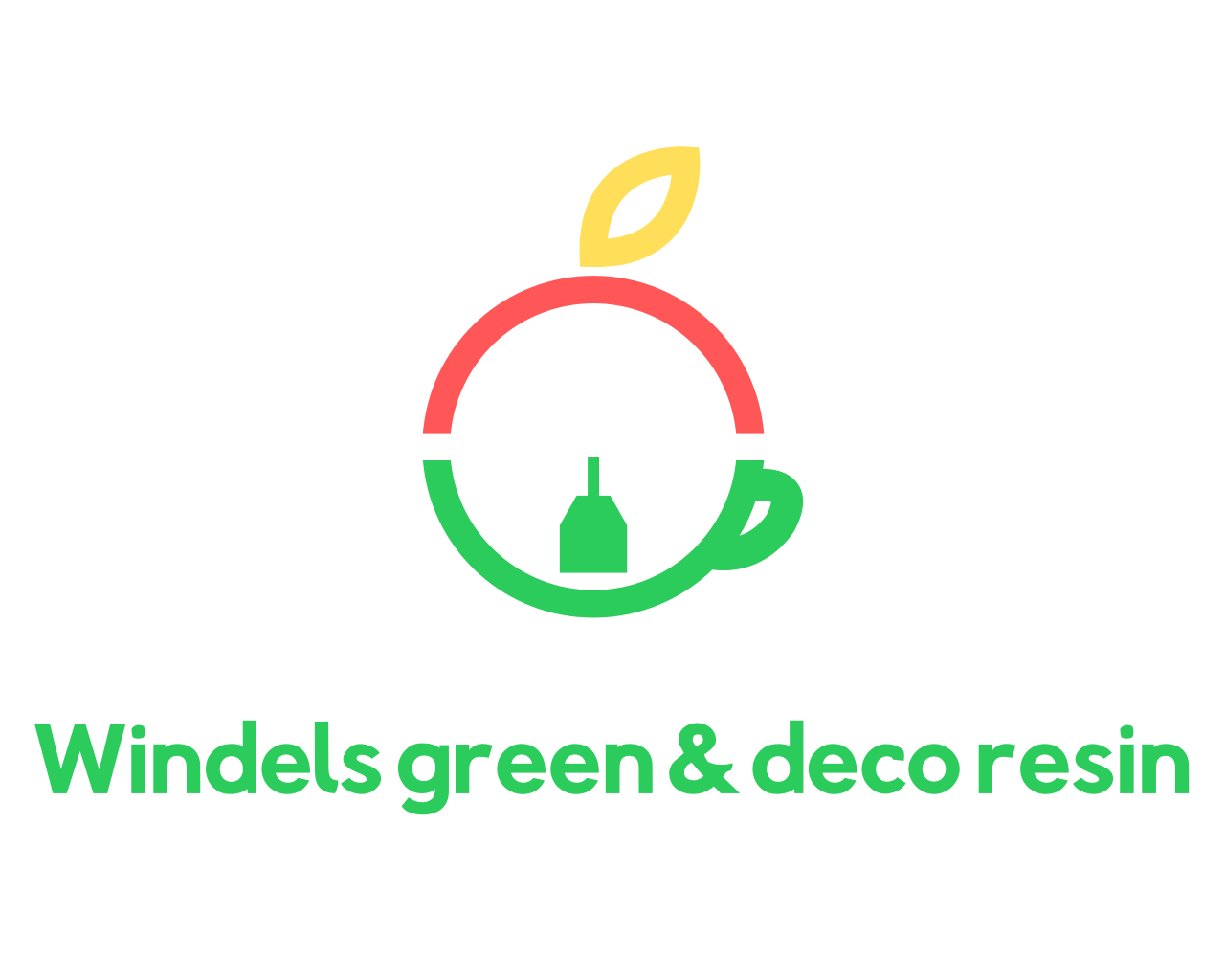 Windels green & deco resin logo